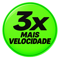 Selo 3x mais velocidade